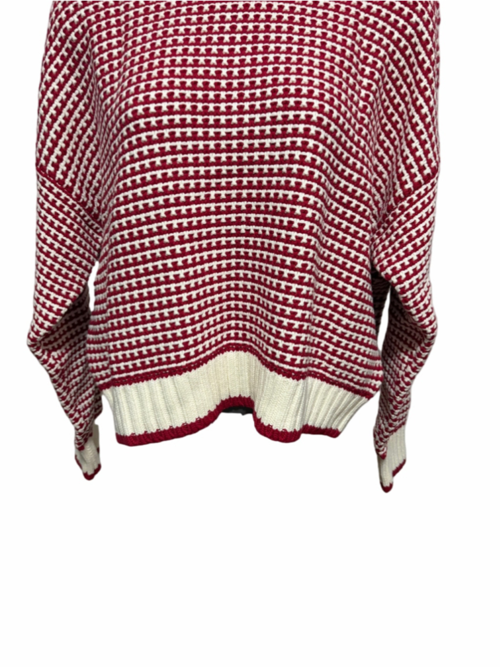 NWT Madewell Textured-Stitch Crewneck Sweater in 100% Cotton size medium - Picture 5 of 12